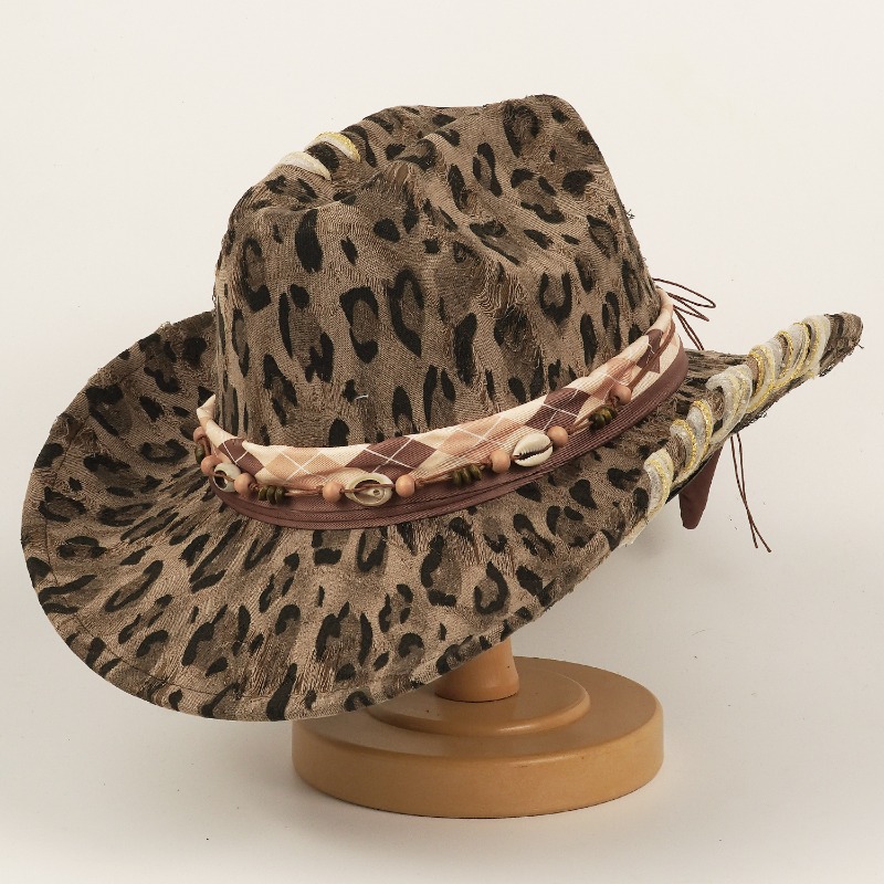 Leopard Print Western Cowboy H - Cowboy Hat Straw recension och pris