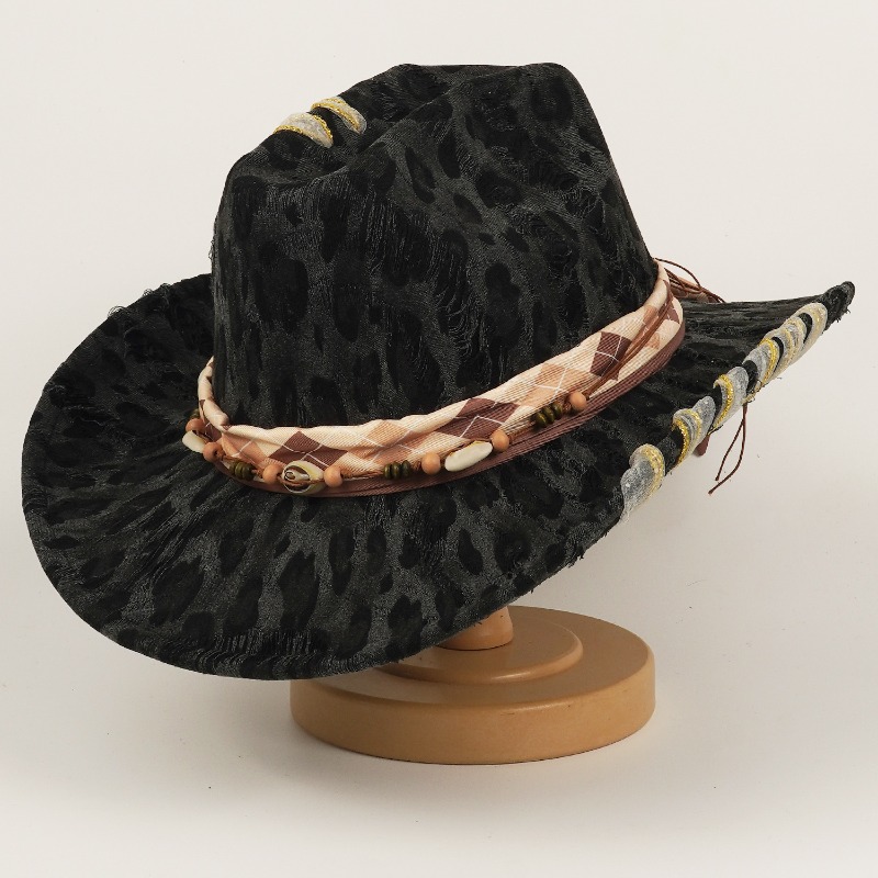 Leopard Print Western Cowboy H - Cowboy Hat Straw recension och pris