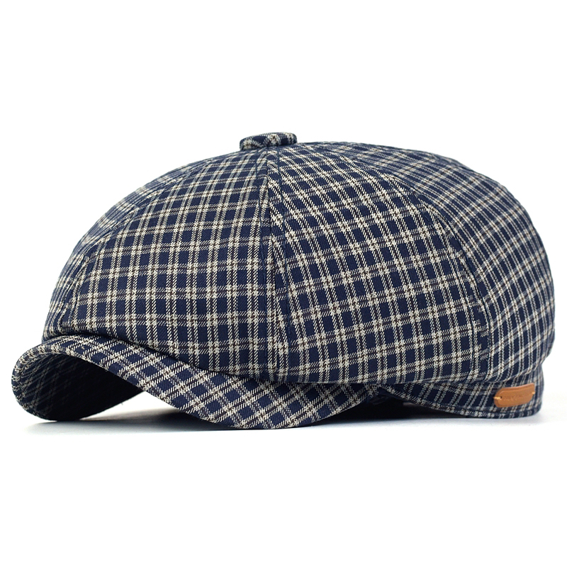 Spring Summer Plaid Newsboy Ca - Dad Hat Cotton recension och pris