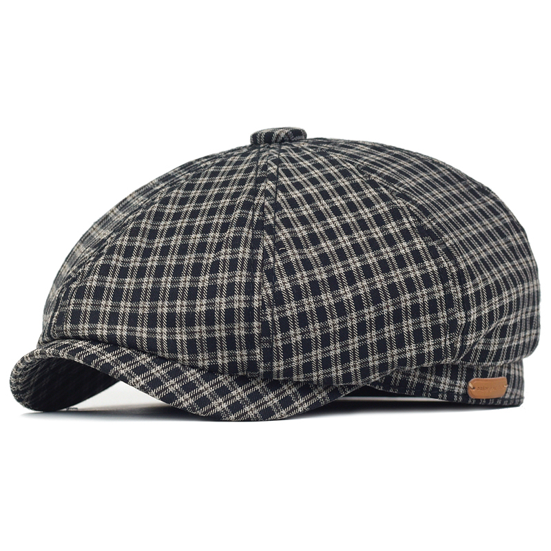 Spring Summer Plaid Newsboy Ca - Dad Hat Cotton recension och pris
