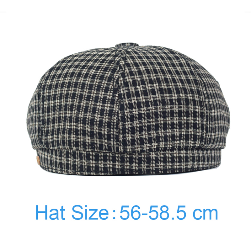 Spring Summer Plaid Newsboy Ca - Dad Hat Cotton recension och pris