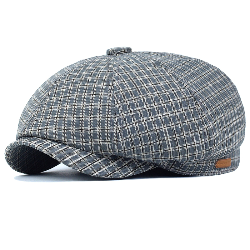 Spring Summer Plaid Newsboy Ca - Dad Hat Cotton recension och pris