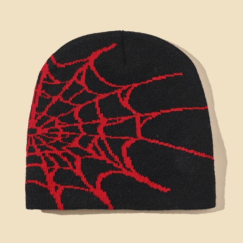 Hip-hop Soft Spider Web Patter - Beanie Cuffed Knit recension och pris